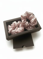 Šilkinės plaukų gumytės (2 vnt., 3.5 cm) - La Nuit - Lotus