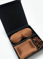 Šilko produktų rinkinys (pagalvės užvalkalas, kaukė, gumytė) - La Nuit - Spalvą išsirinkite!