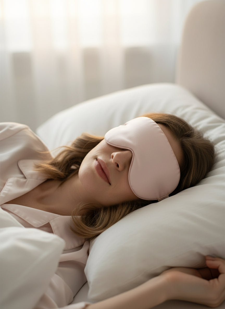 Natūralaus šilko miego kaukė - spalvą išsirinkite