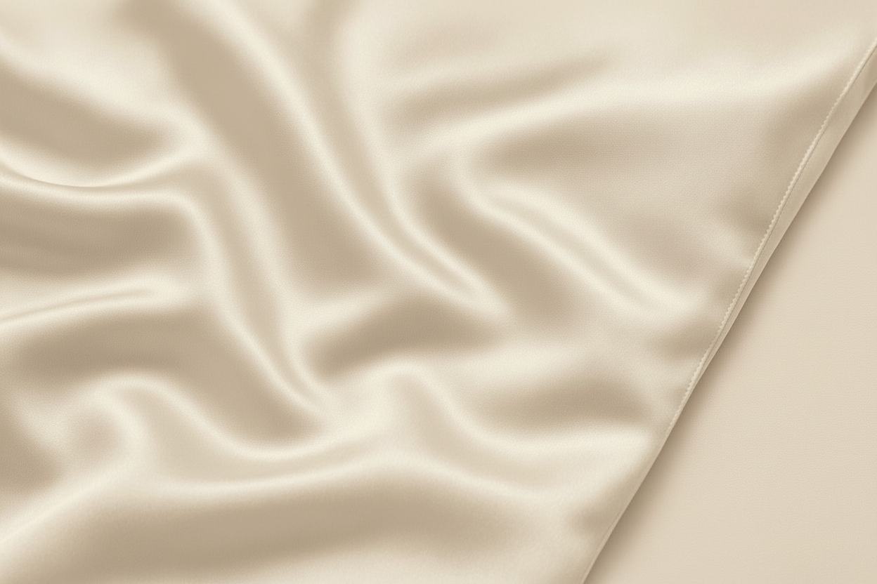 Natūralaus šilko pagalvės užvalkalas - La Nuit - Kreminė