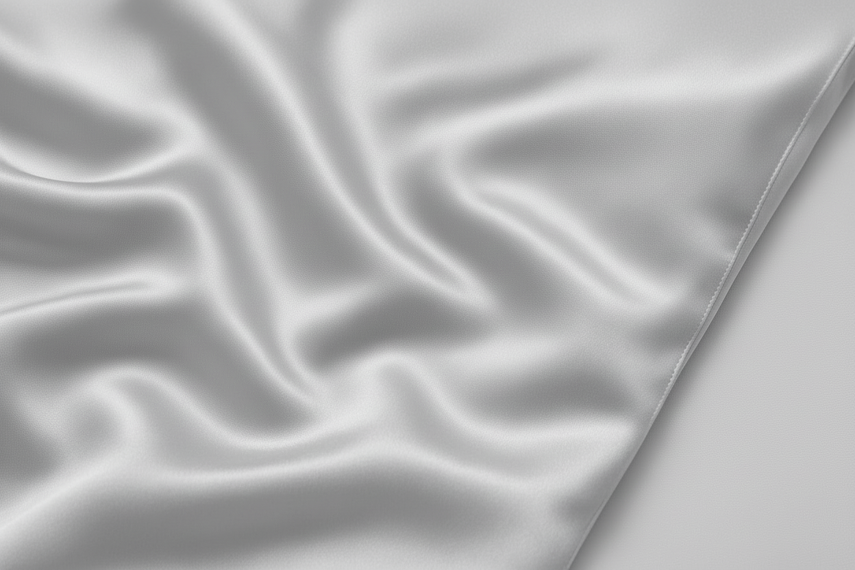 Natūralaus šilko pagalvės užvalkalas - La Nuit - Sidabrinė